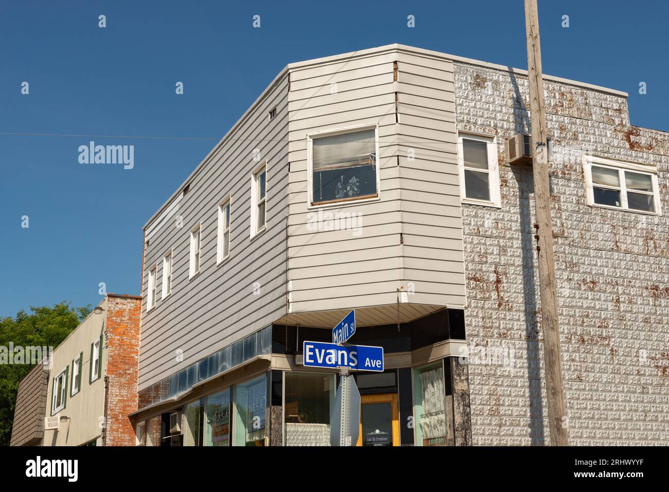 Ashton, Illinois United States August 16th, 2023 Downtown building