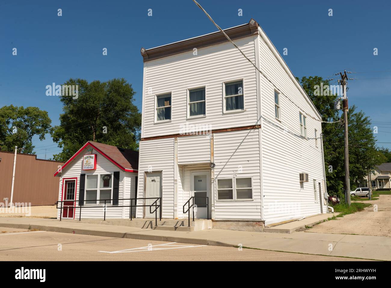 Ashton, Illinois United States August 16th, 2023 Downtown building