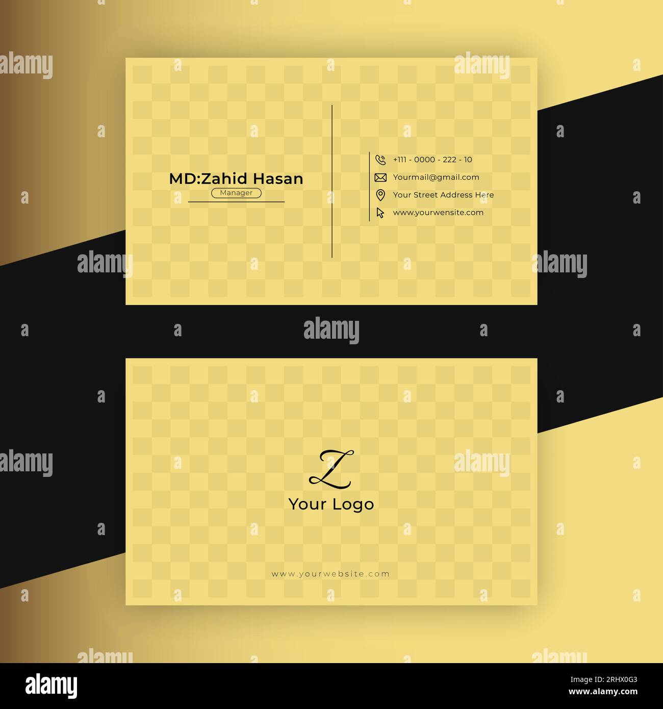 Business Card Template Design Creative Business Design Simple Design