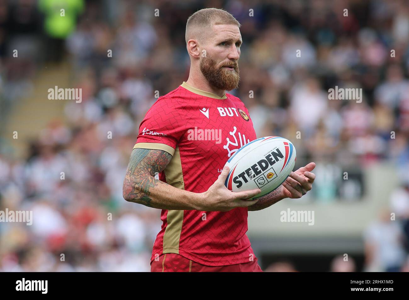 Leigh, UK. 19th Aug, 2023. Leigh Sports Stadium, Leigh Sports Village, Sale Way, Leigh, Greater Manchester, 19th August 2023. Betfred Super League Leigh Leopards v Catalan Dragons Sam Tomkins of Catalans Dragons Credit: Touchlinepics/Alamy Live News Stock Photo