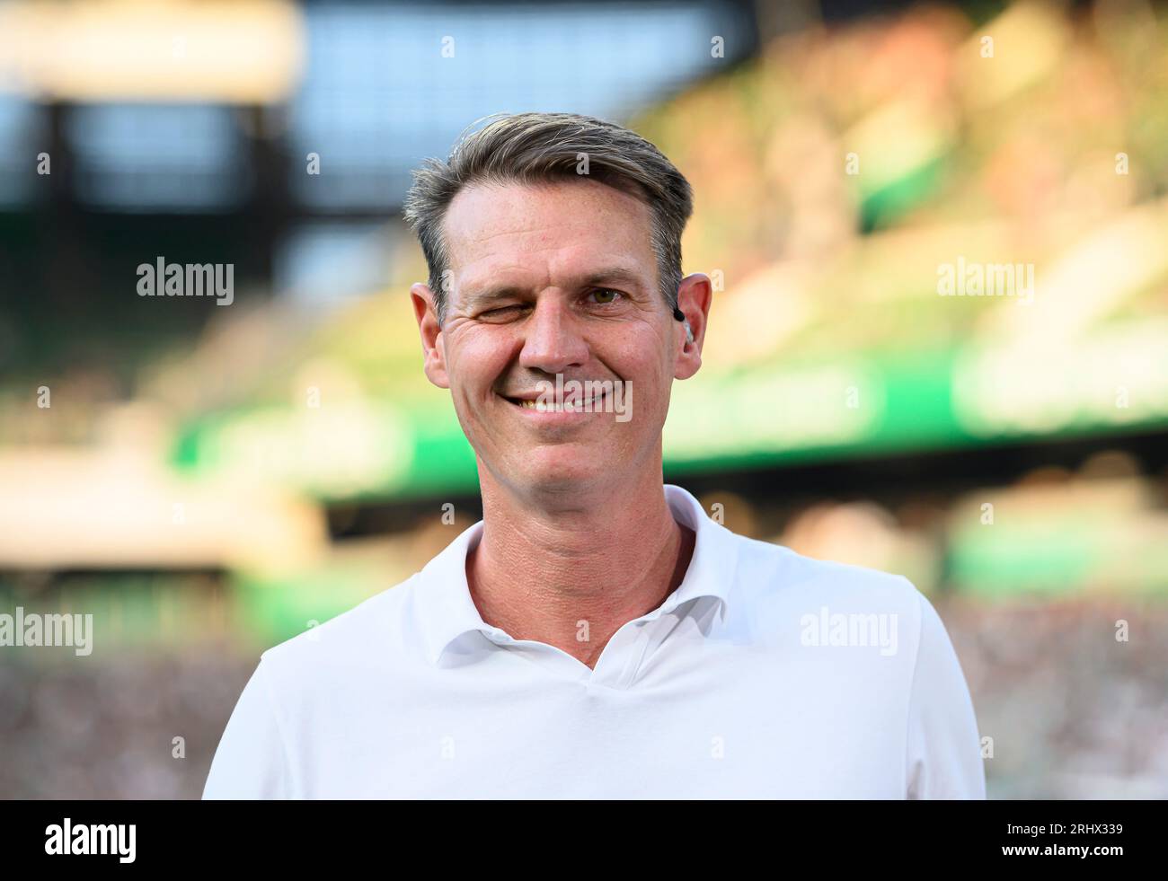 Tim BOROWSKI, former player, TV expert, soccer 1st Bundesliga, 1st matchday, SV Werder Bremen (HB) - FC Bayern Munich (M) 0: 4, on August 18th, 2023 in Bremen/Germany. #DFL regulations prohibit any use of photographs as image sequences and/or quasi-video # Stock Photo