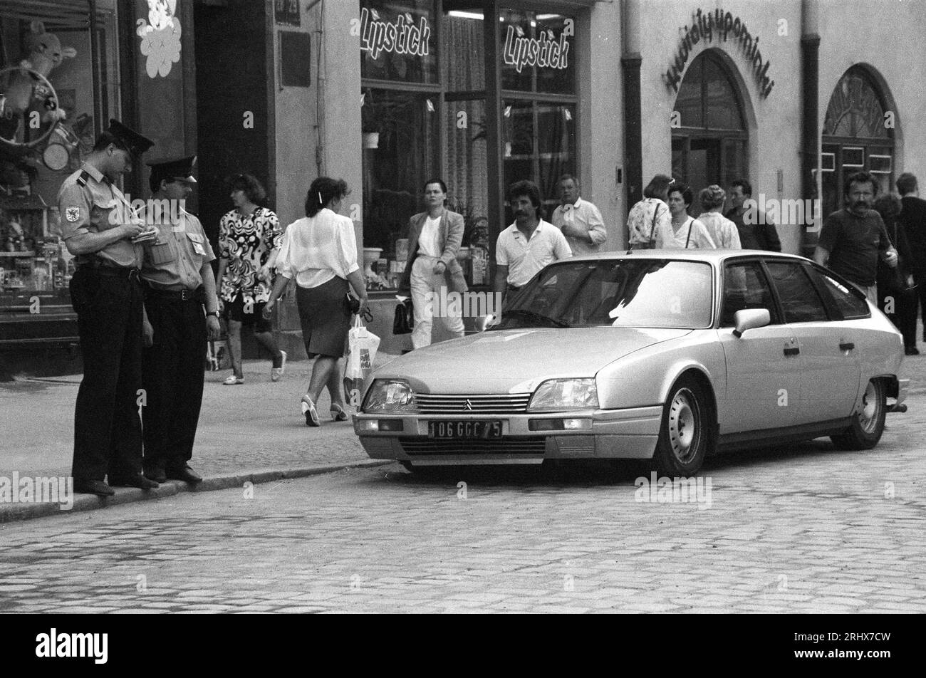 Swidnica, dolnośląskie, Polska, historical, luxury car Citroën CX Prestige,  photo Kazimierz Jurewicz, Stock Photo