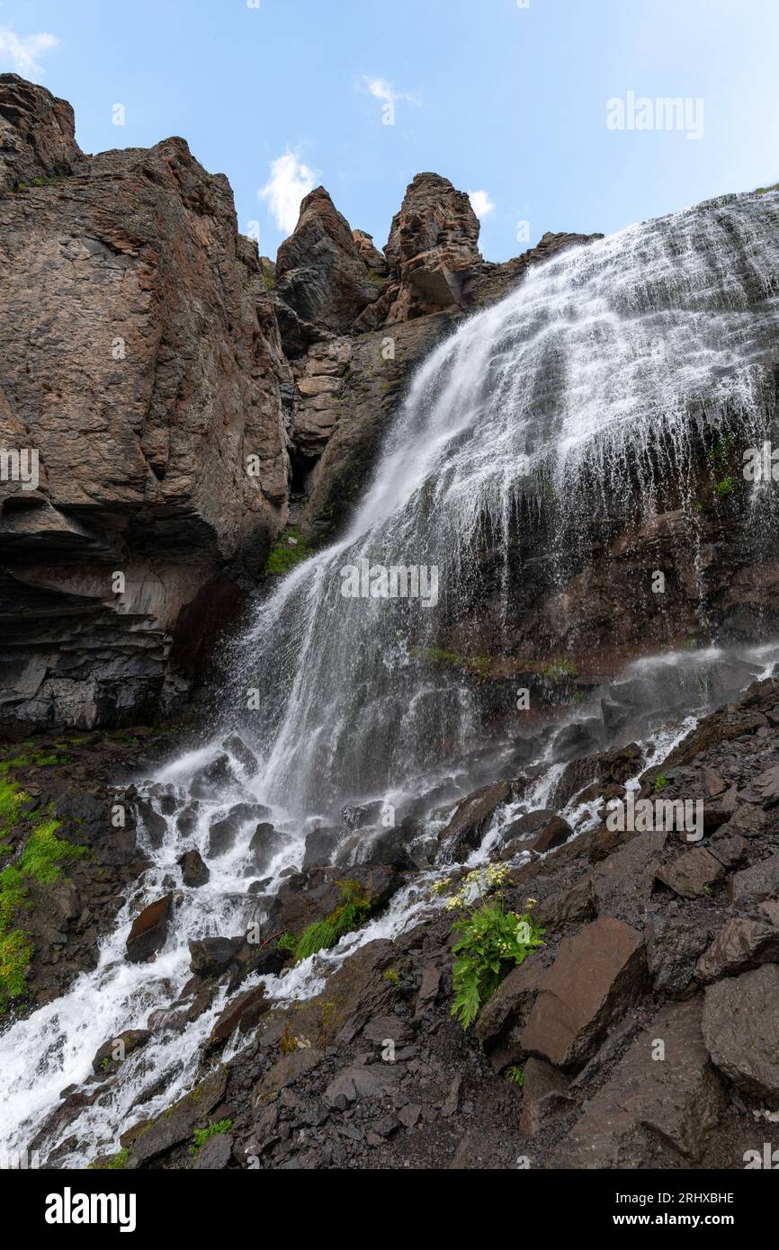 A mountain waterfall hi-res stock photography and images - Alamy
