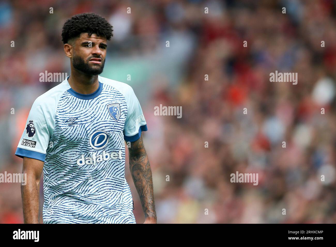 Liverpool, UK. 19th Aug, 2023. Philip Billing of Bournemouth looks on