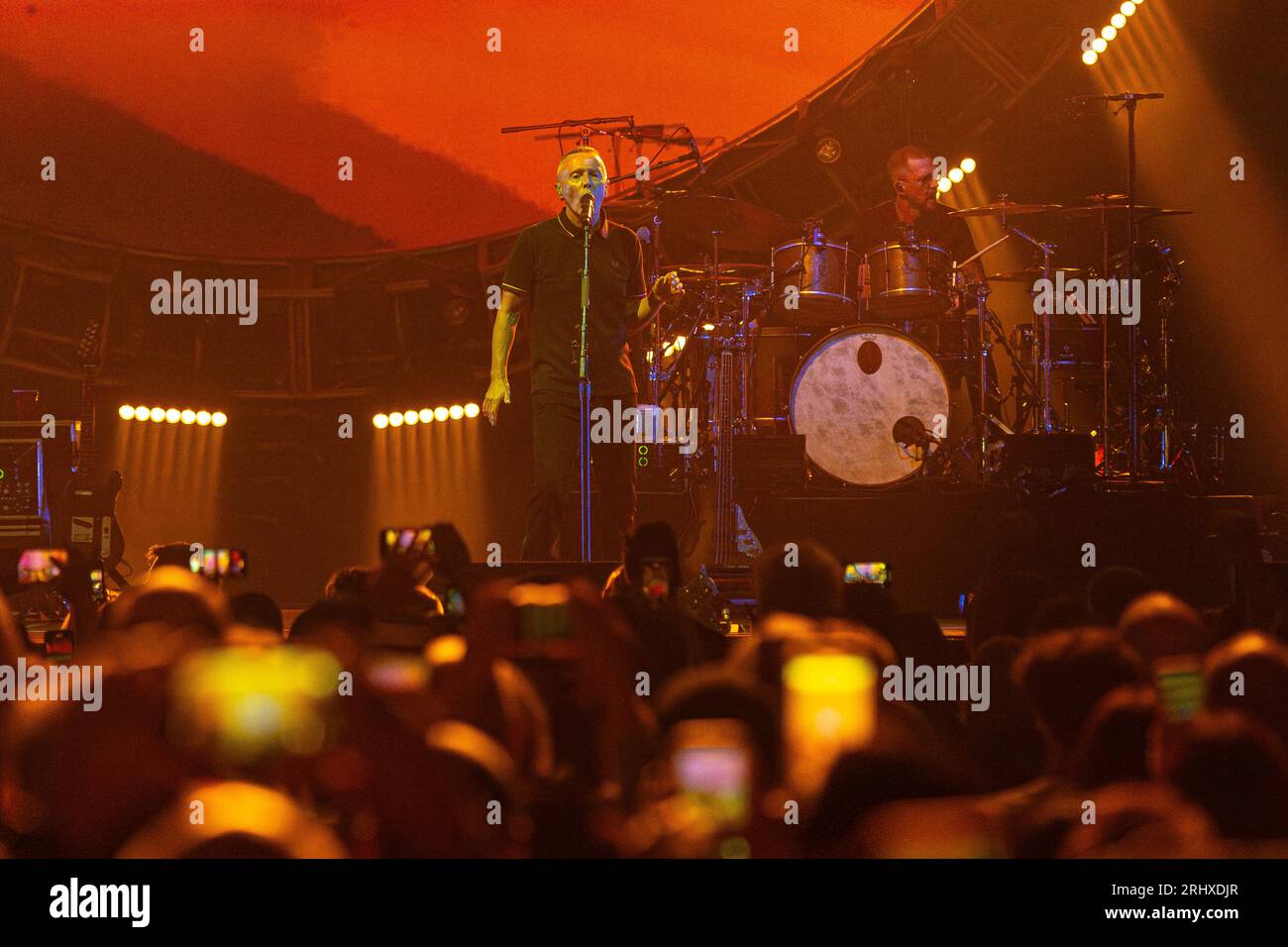 Tears For Fears performing at Rogers Arena in Vancouver, BC, Canada on July 24th 2023 by Jamie Taylor Stock Photo