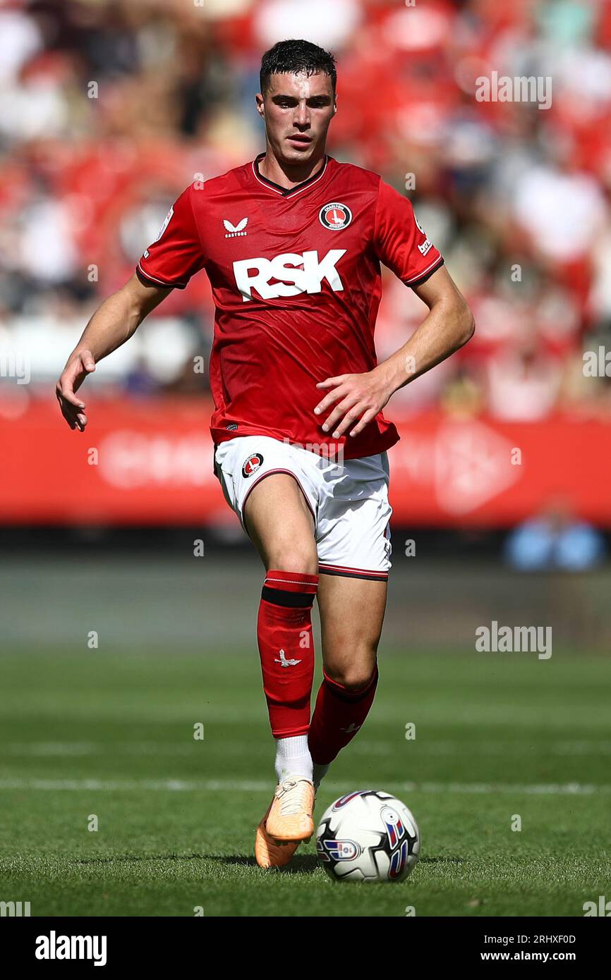 Lloyd Jones of Charlton Athletic on the ball during the Sky Bet League 1 match between Charlton Athletic and Port Vale at The Valley, London on Saturday 19th August 2023. (Photo: Tom West | MI News) Credit: MI News & Sport /Alamy Live News Stock Photo