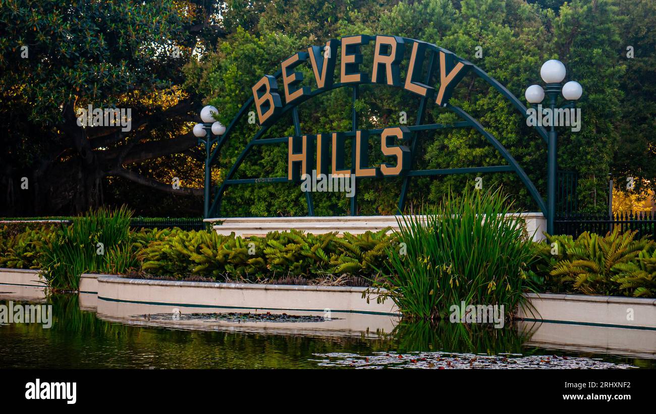 Beverly Hills sign Stock Photo