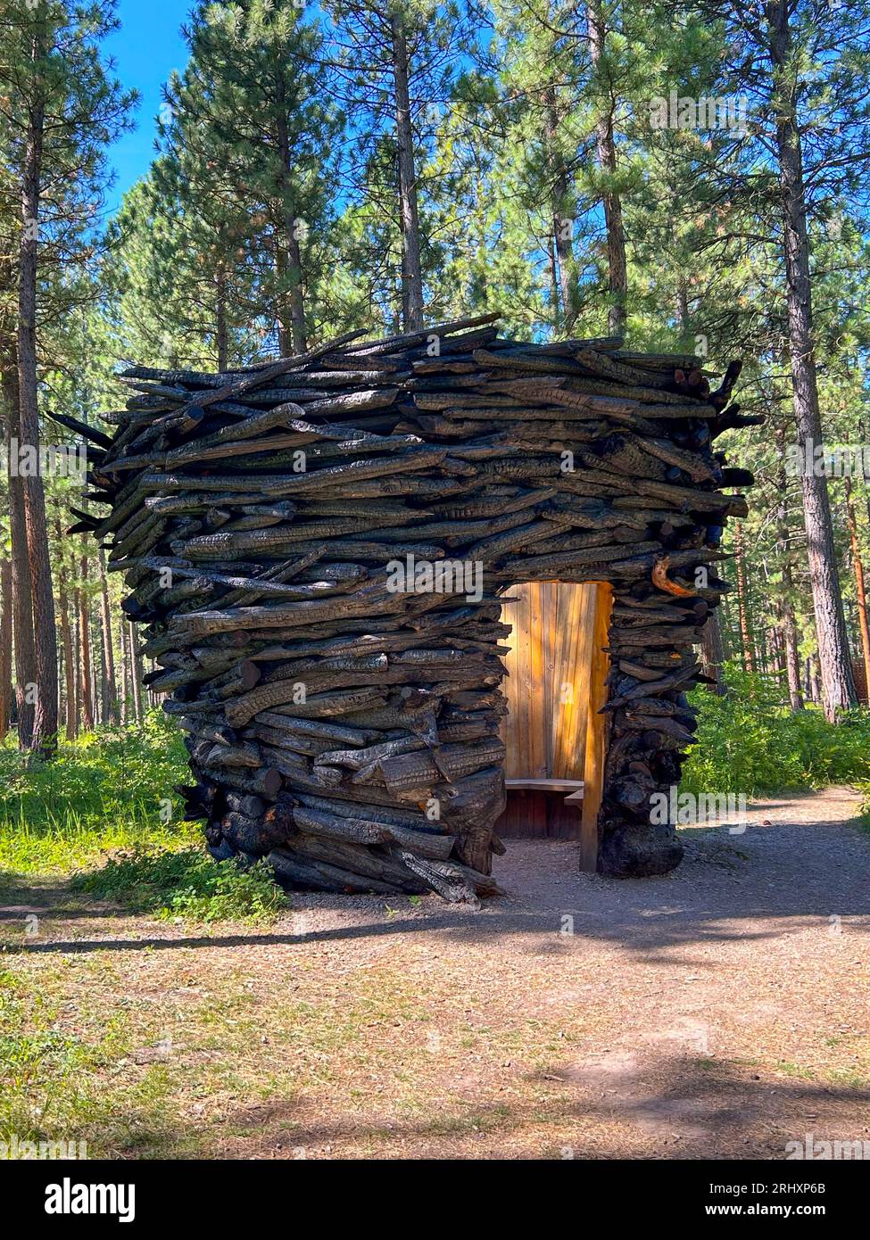 "Clearing" 2019 by Alison Stigora at the Blackfoot Pathways; Sculpture