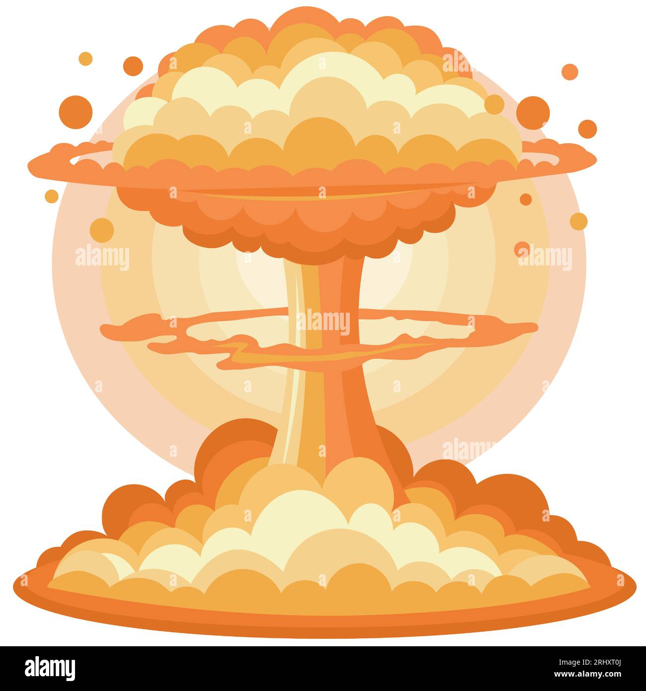 Nuclear explosion after atomic bomb Stock Vector