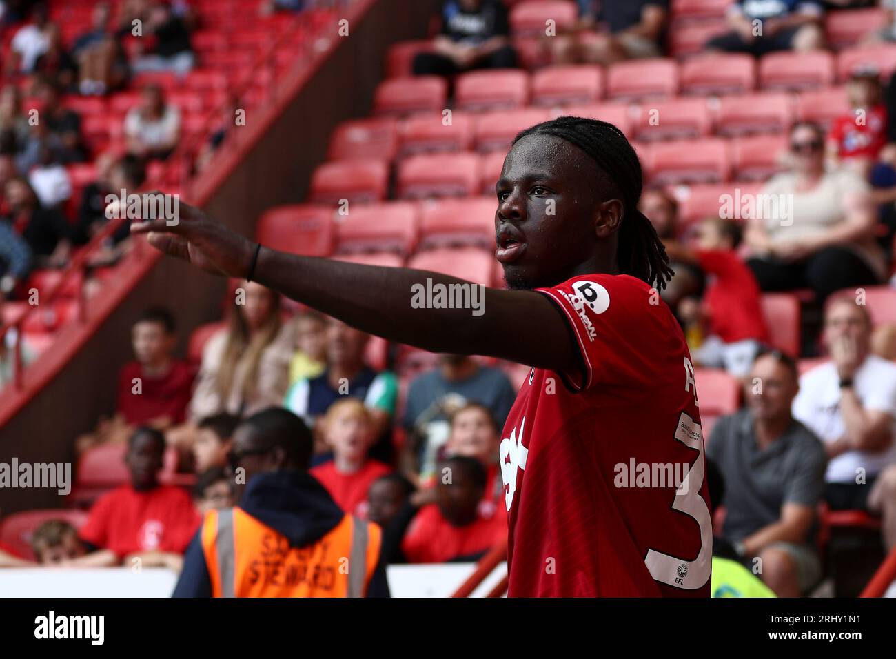 Karoy Anderson of Charlton Athletic during the Sky Bet League 1 match between Charlton Athletic and Port Vale at The Valley, London on Saturday 19th August 2023. (Photo: Tom West | MI News) Credit: MI News & Sport /Alamy Live News Stock Photo