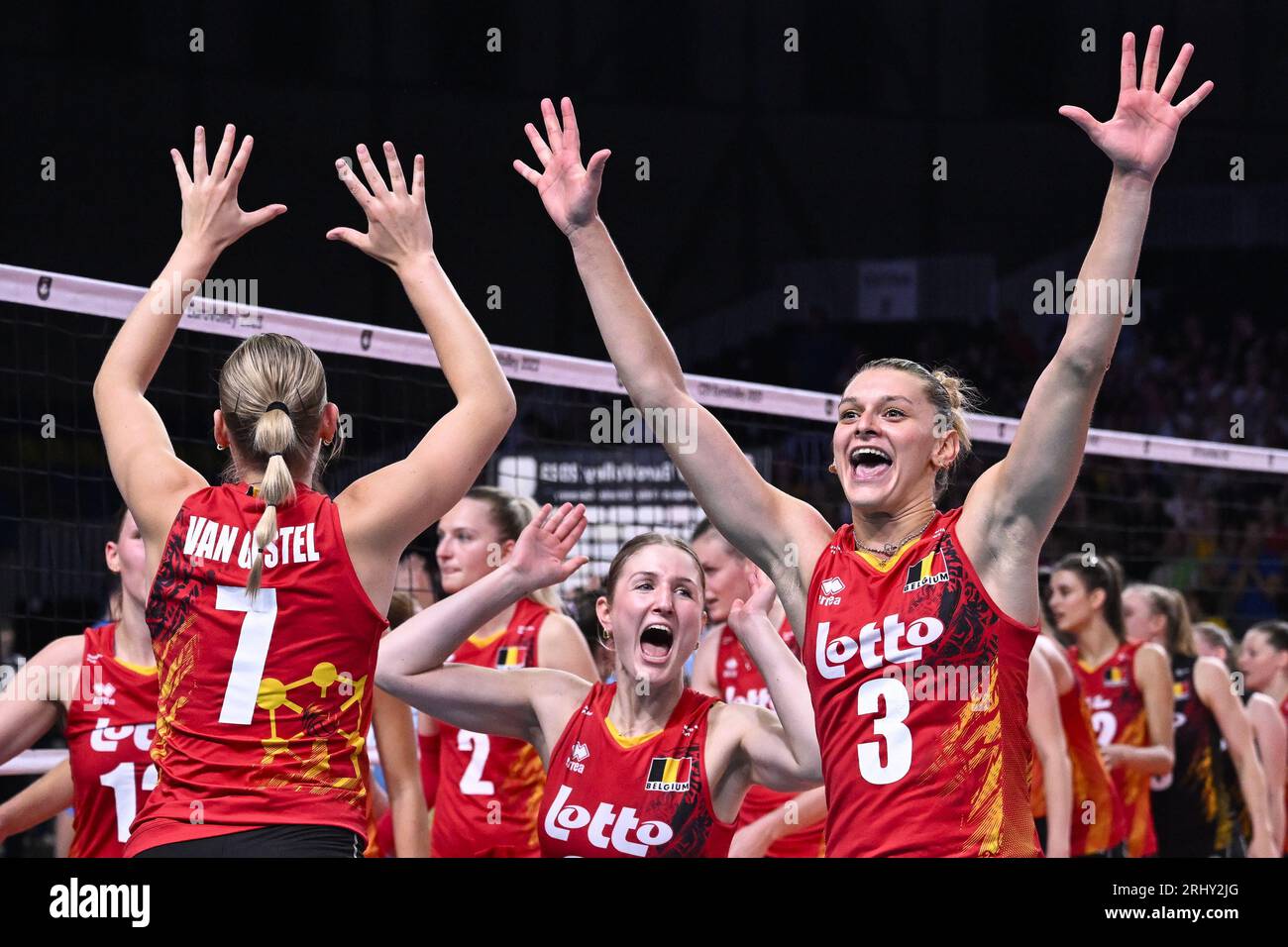 Gent, Belgium. 19th Aug, 2023. Belgium's Manon Stragier and Belgium's