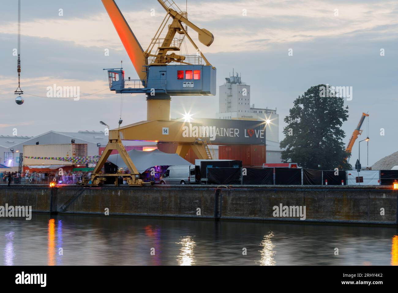 Nuremberg, Germany August 18th, 2023 Harbour Nuremberg at the