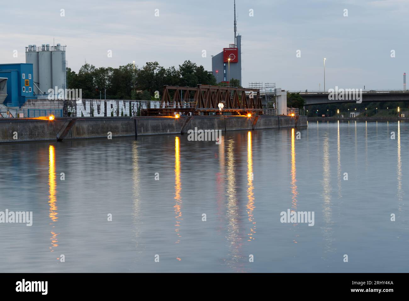 Nuremberg, Germany August 18th, 2023 Harbour Nuremberg at the