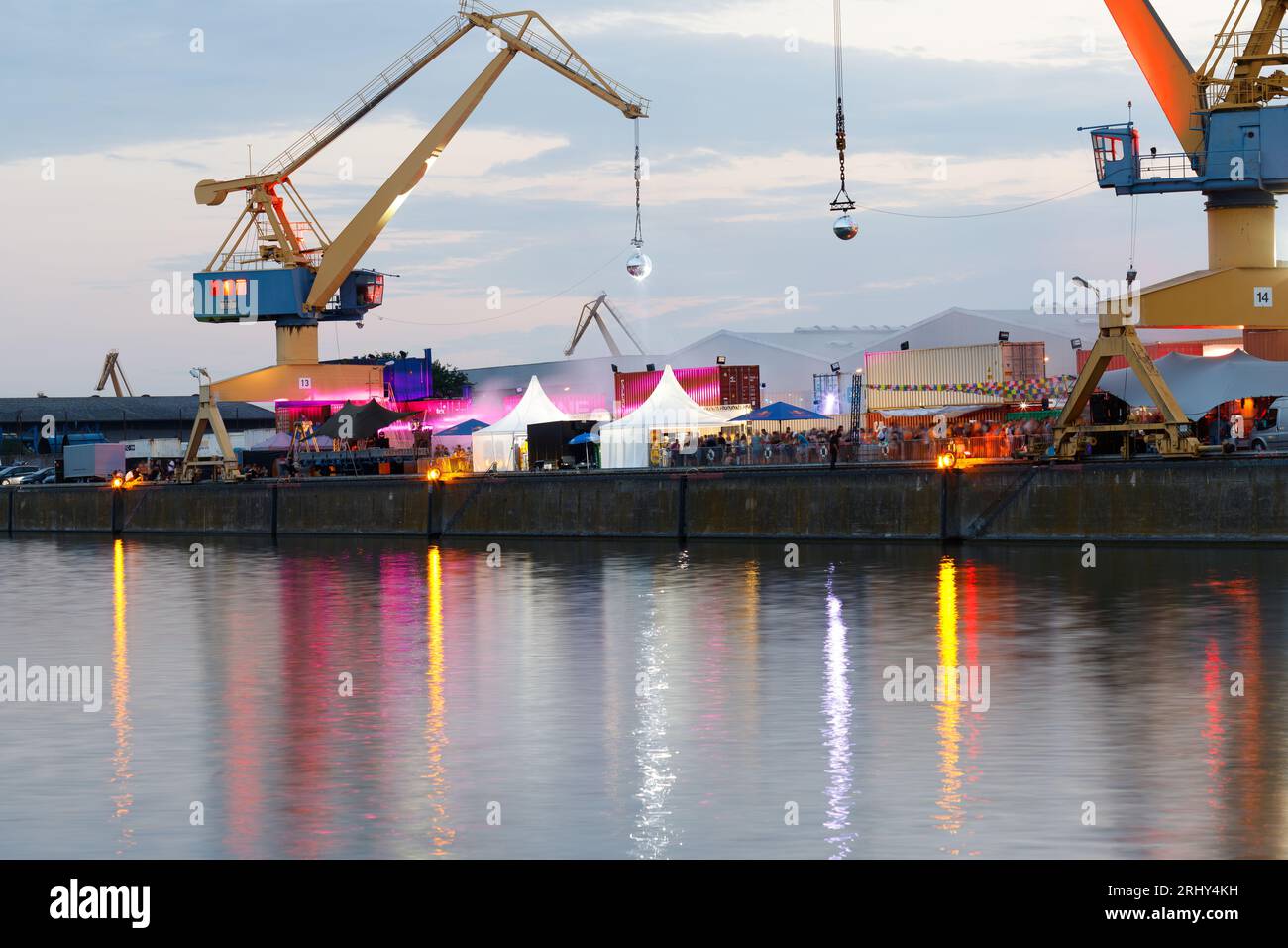 Nuremberg, Germany August 18th, 2023 Harbour Nuremberg at the