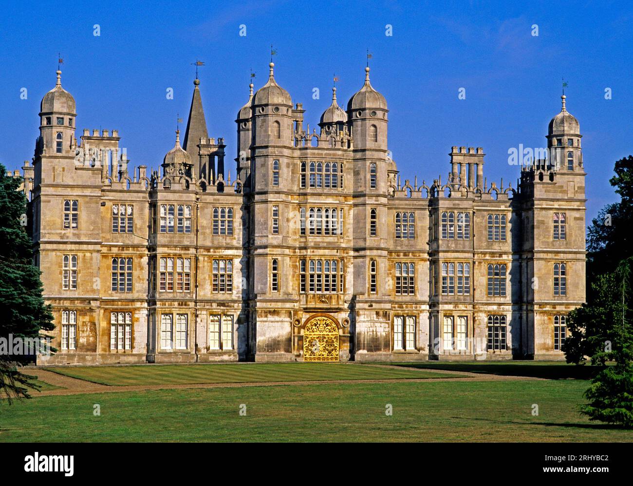 Burghley House, near Stamford, Elizabethan stately home, Lincolnshire / Cambridgeshire, England, UK... Stock Photo