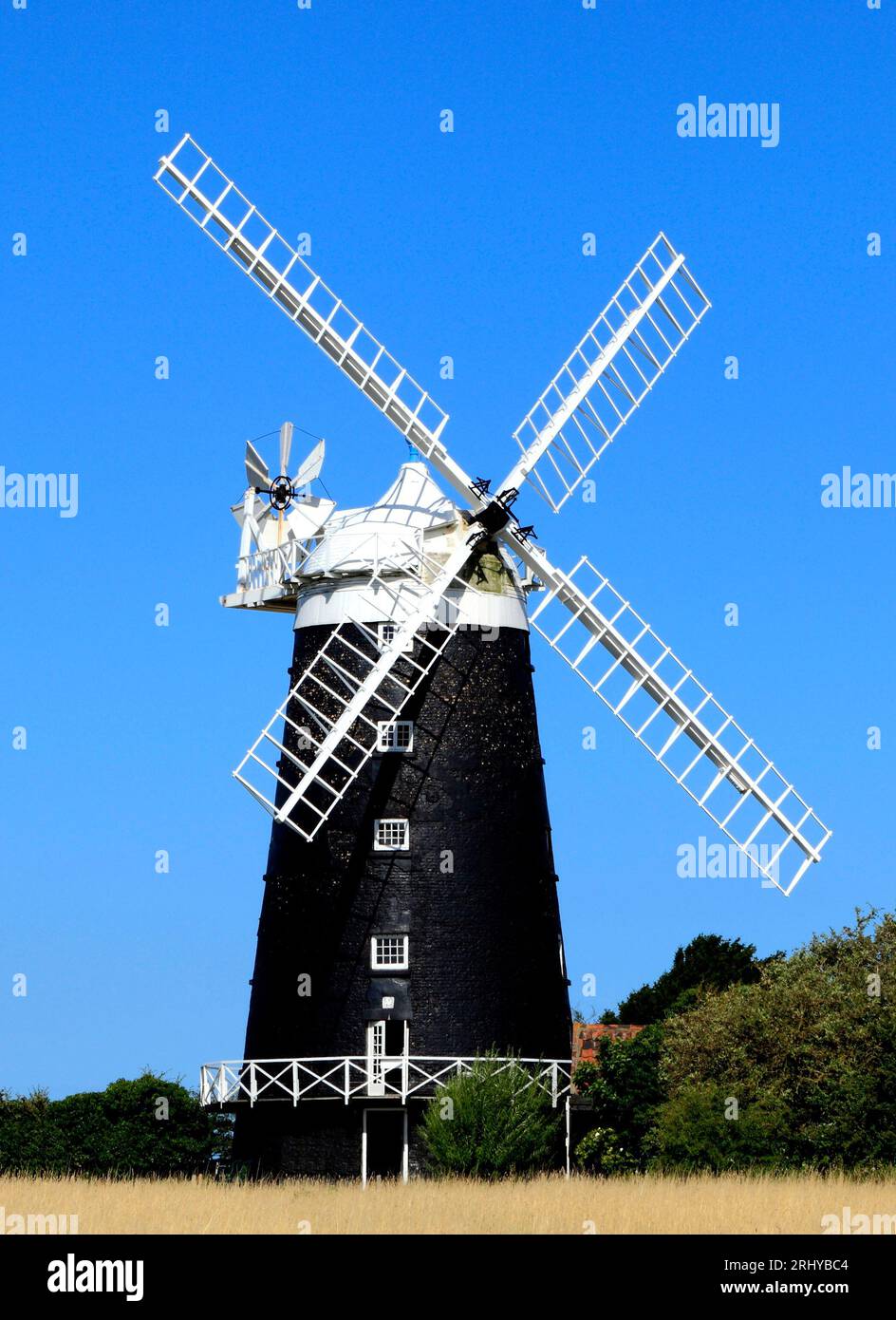 Burnham Overy windmill, Norfolk, England, UK Stock Photo