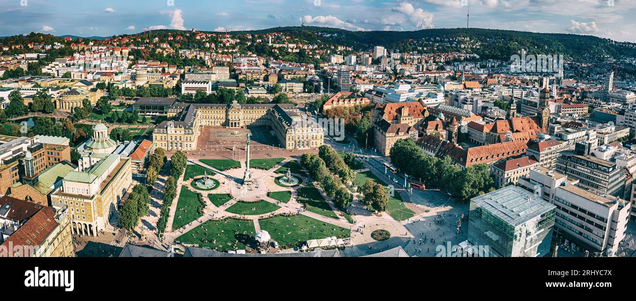 Stuttgart schlossplatz aerial hi-res stock photography and images - Alamy