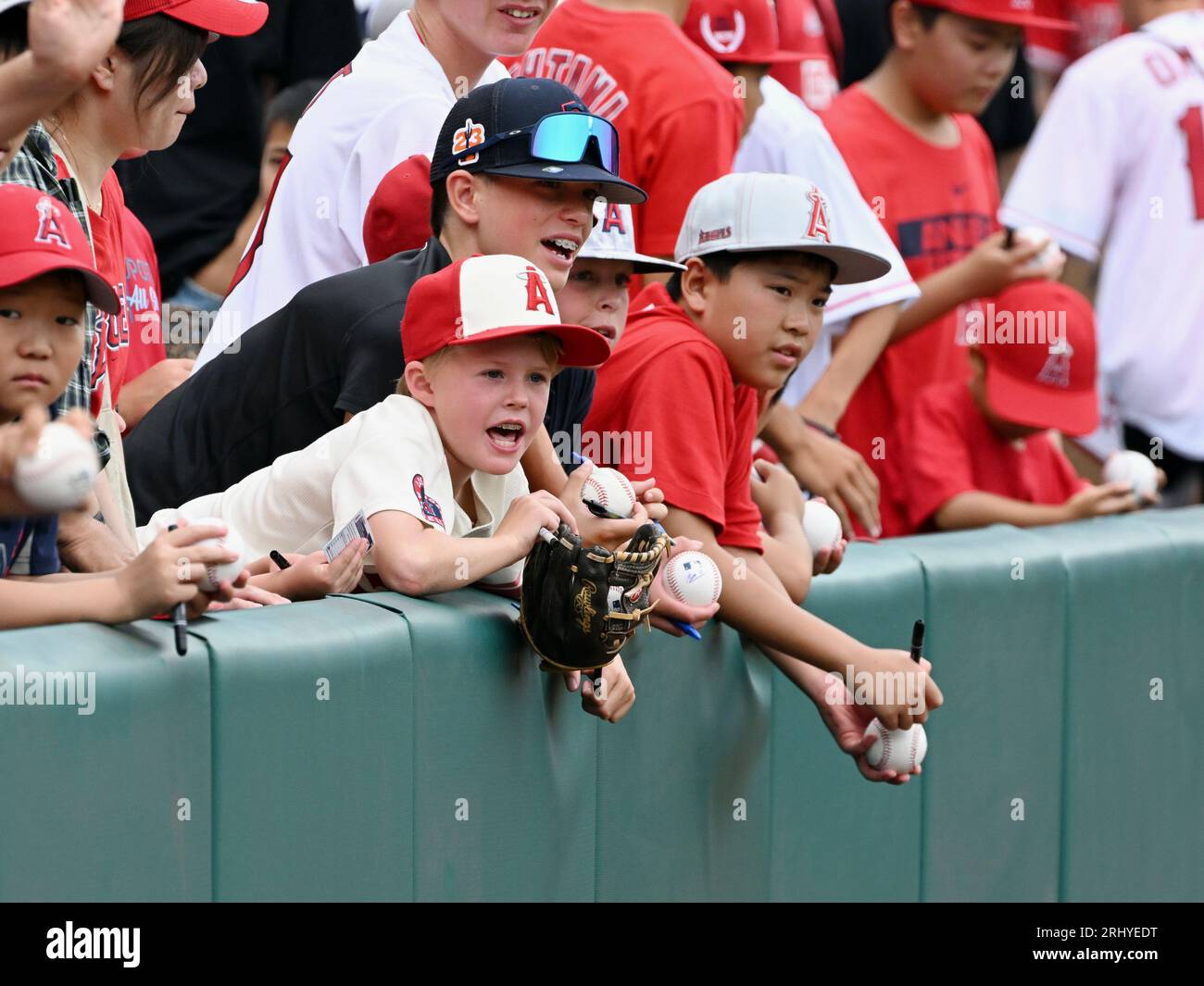 anaheim-ca-august-19-fans-in-the-stands-before-the-start-of-game