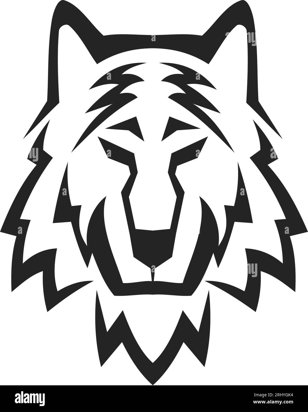 Wolf logo template Isolated. Brand Identity. Icon Abstract Vector ...