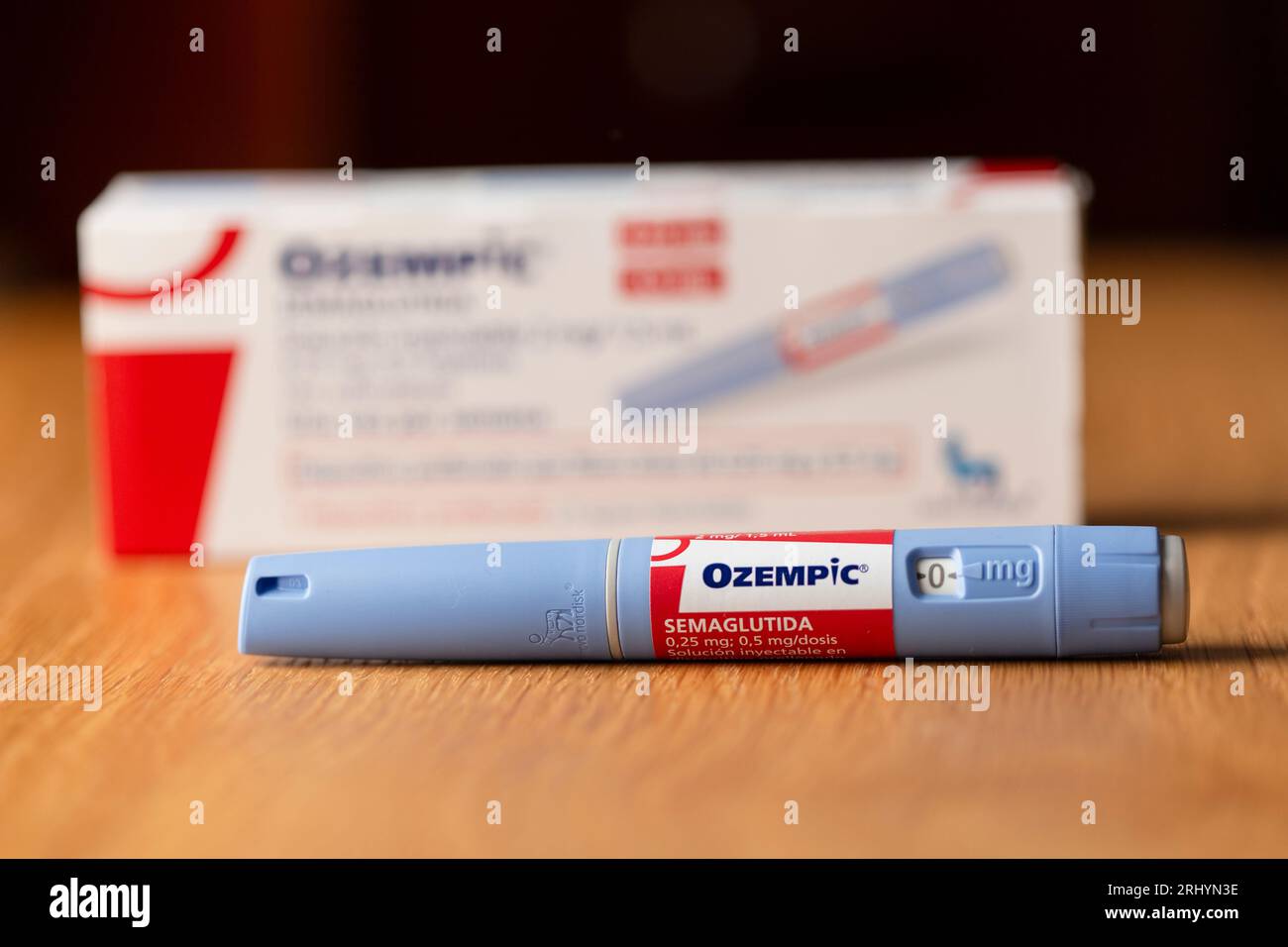 Pen injection of semaglutide named “ozempic”, is a diabetes medicine to ...