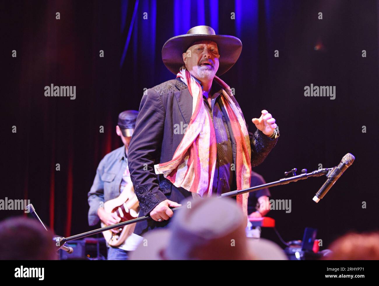 Hiawassee, GA, USA. 19th Aug, 2023. Eddie Montgomery on stage for Brotherly Love Tour with John Michael Montgomery and Eddie Montgomery, Anderson Music Hall, Georgia Mountain Fairgrounds, Hiawassee, GA August 19, 2023. Credit: Derek Storm/Everett Collection/Alamy Live News Stock Photo