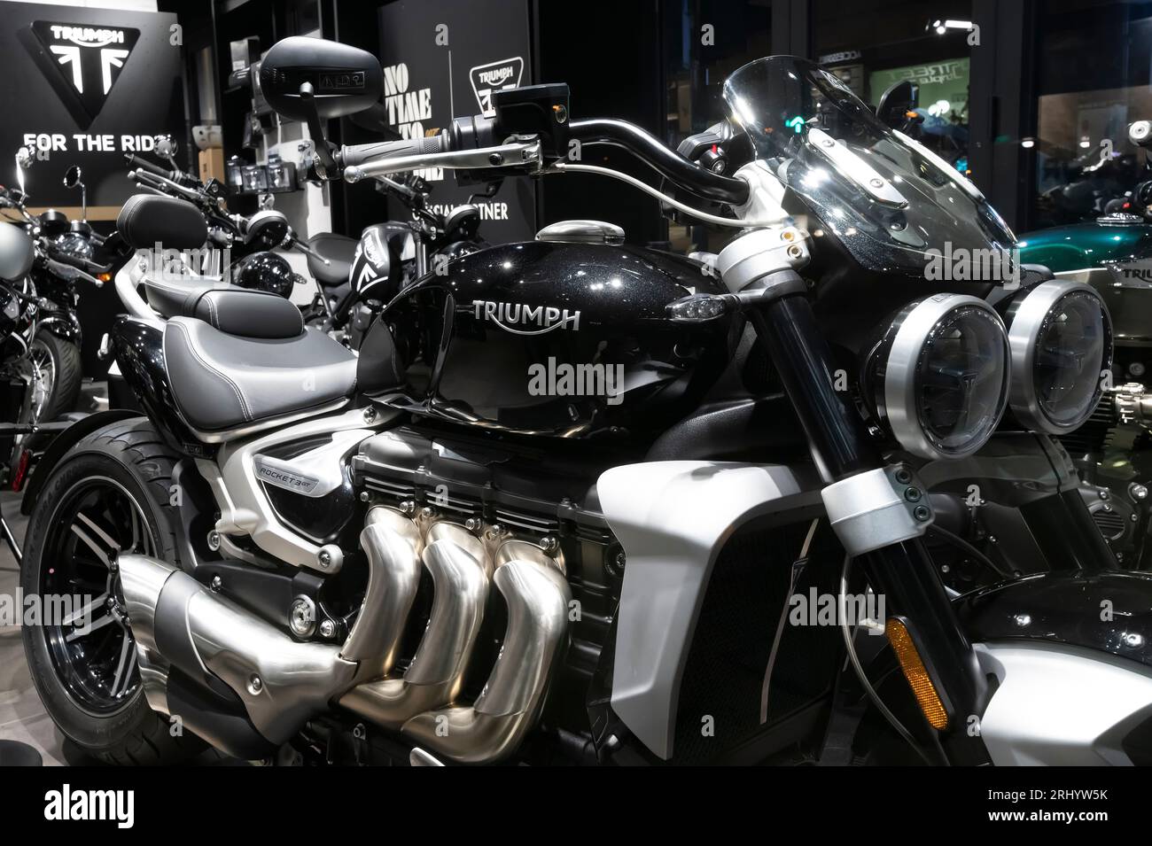Exotic motorcycle shop, Hong Kong, China Stock Photo Alamy