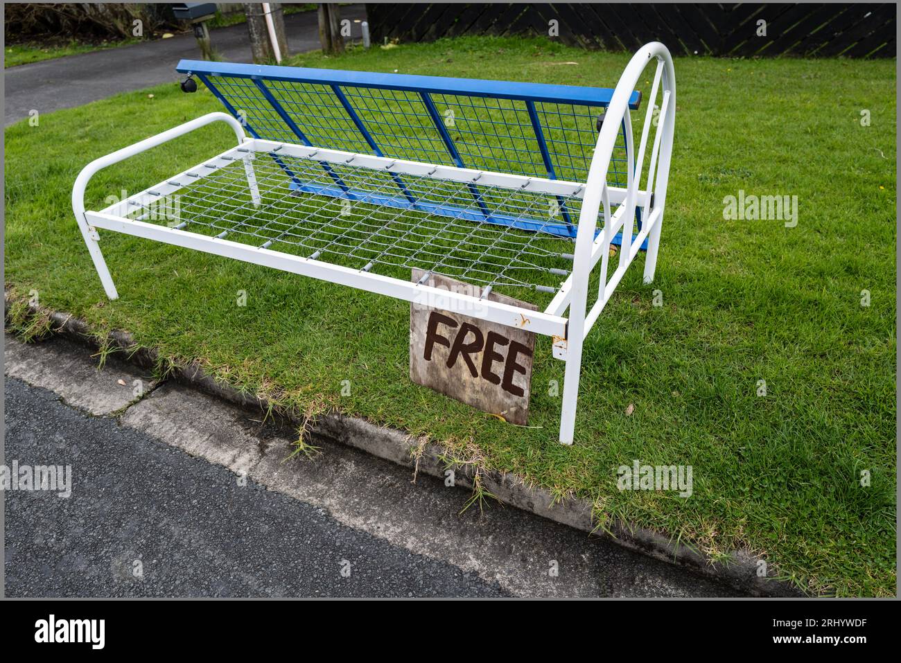 bed for free at Auckland Stanmore Bay New Zealand Stock Photo Alamy
