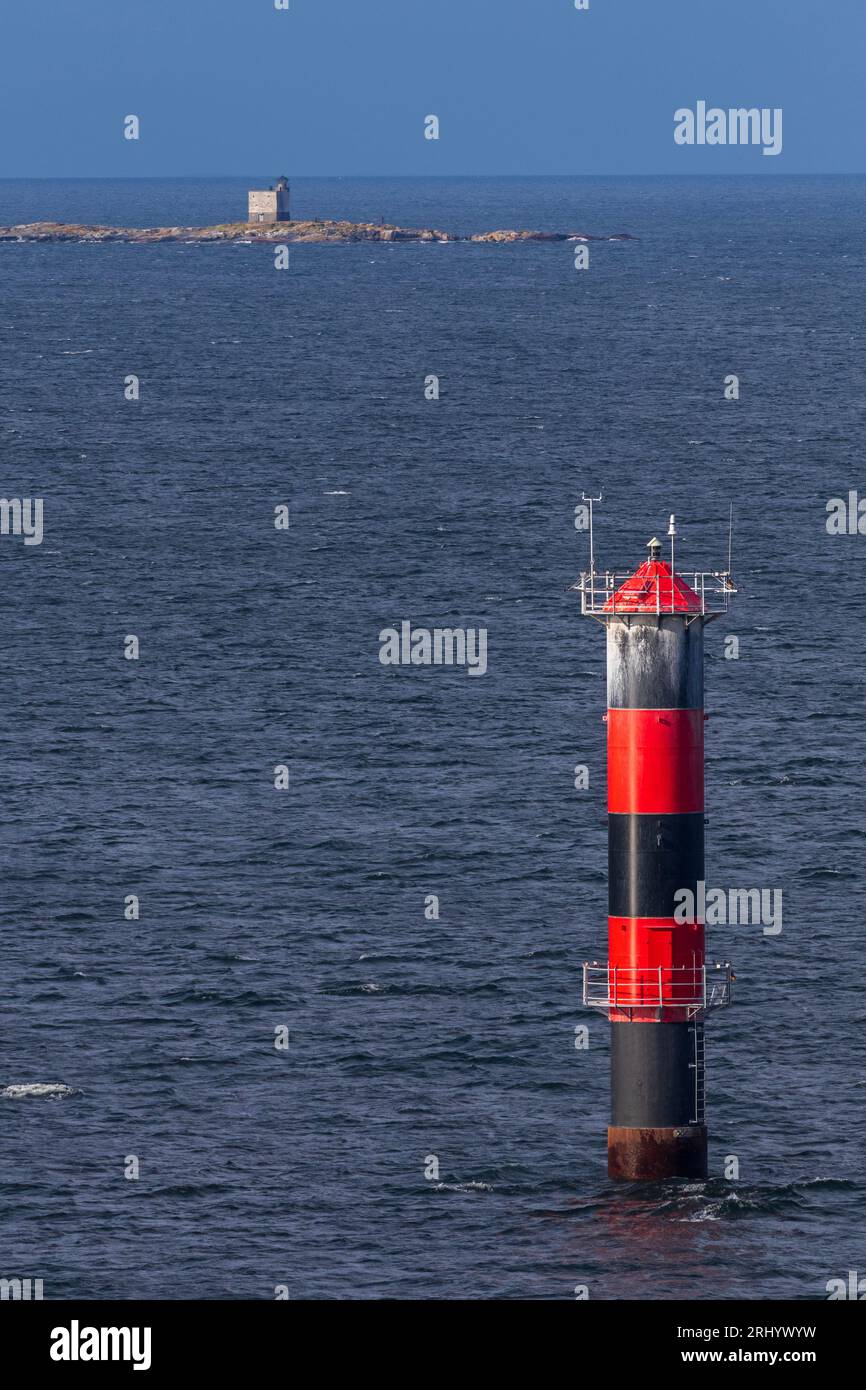 Remmargrund Lighthouse, Furusund, Stockholm Archipelago, Sweden ...