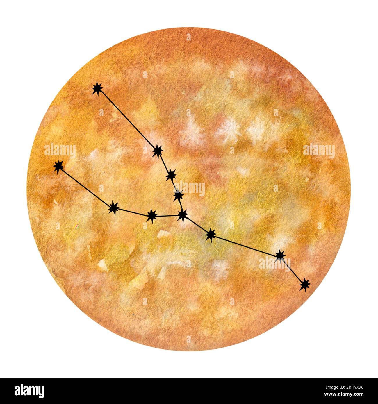 Astrological earth elements zodiac signs. Horoscope icons set: taurus ...