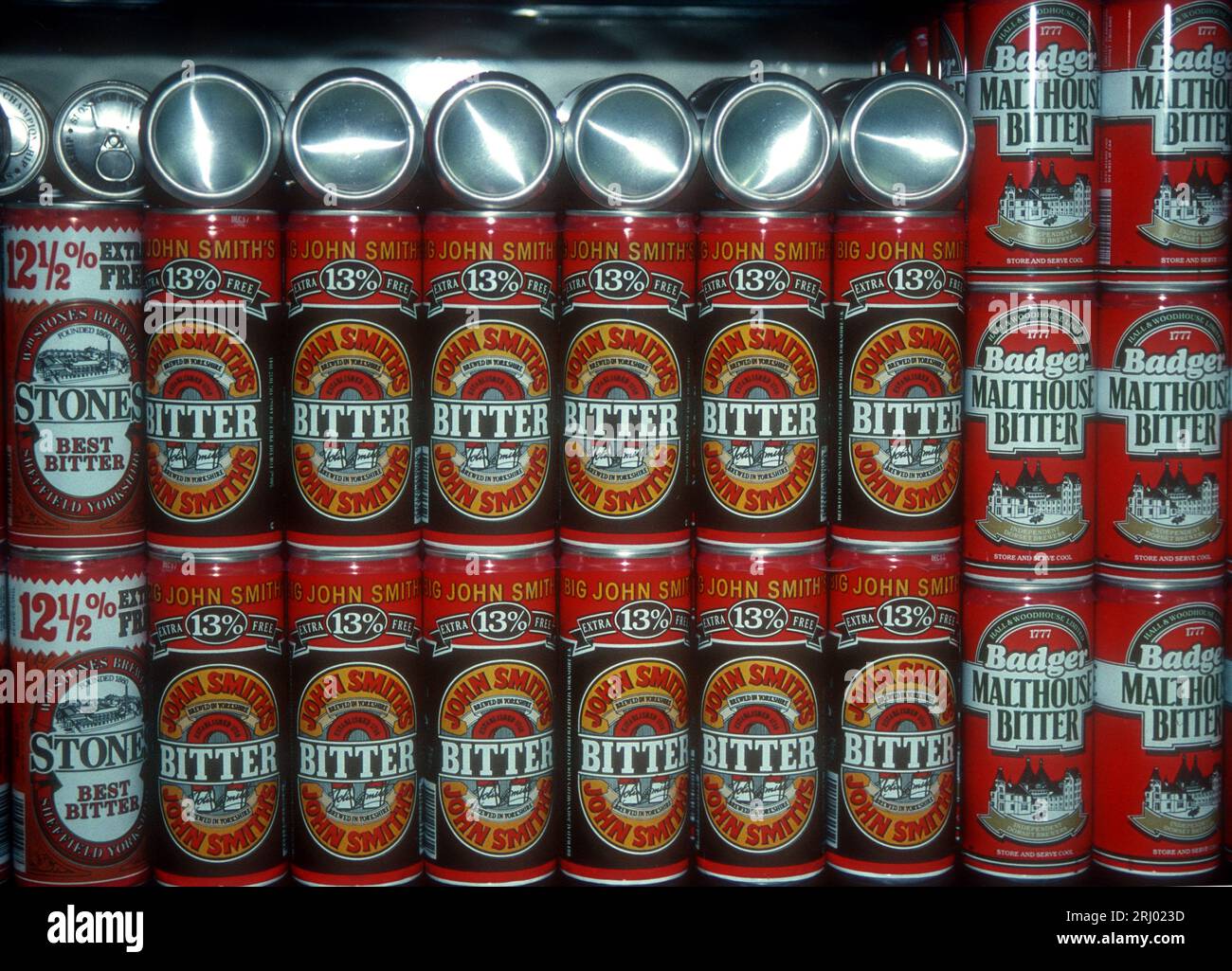 Aluminium ringpull beer cans Stock Photo Alamy