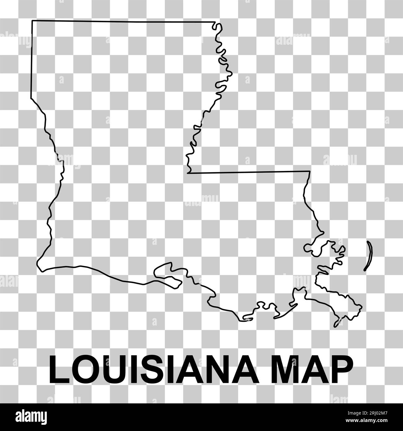 Louisiana map shape united states - Louisiana Map Shape United States Of America Flat Concept Icon Symbol Vector Illustration 2RJ02M7 