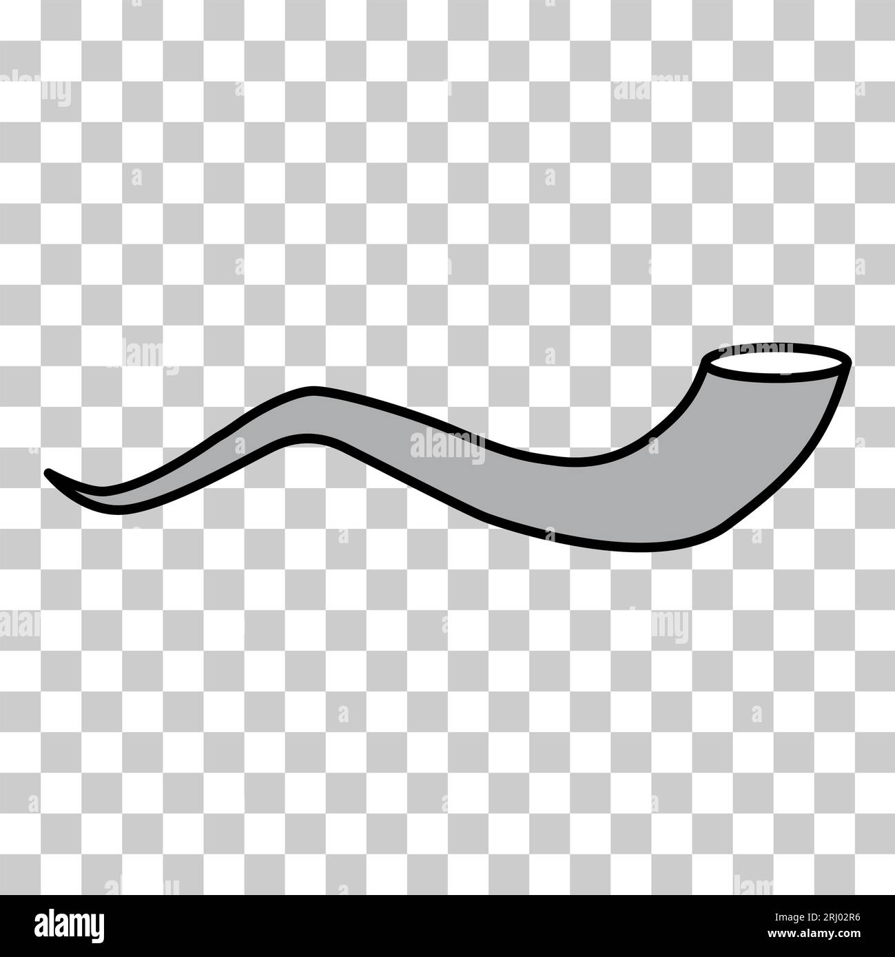 Shofar horn icon, graphic religion design symbol, ritual web sign