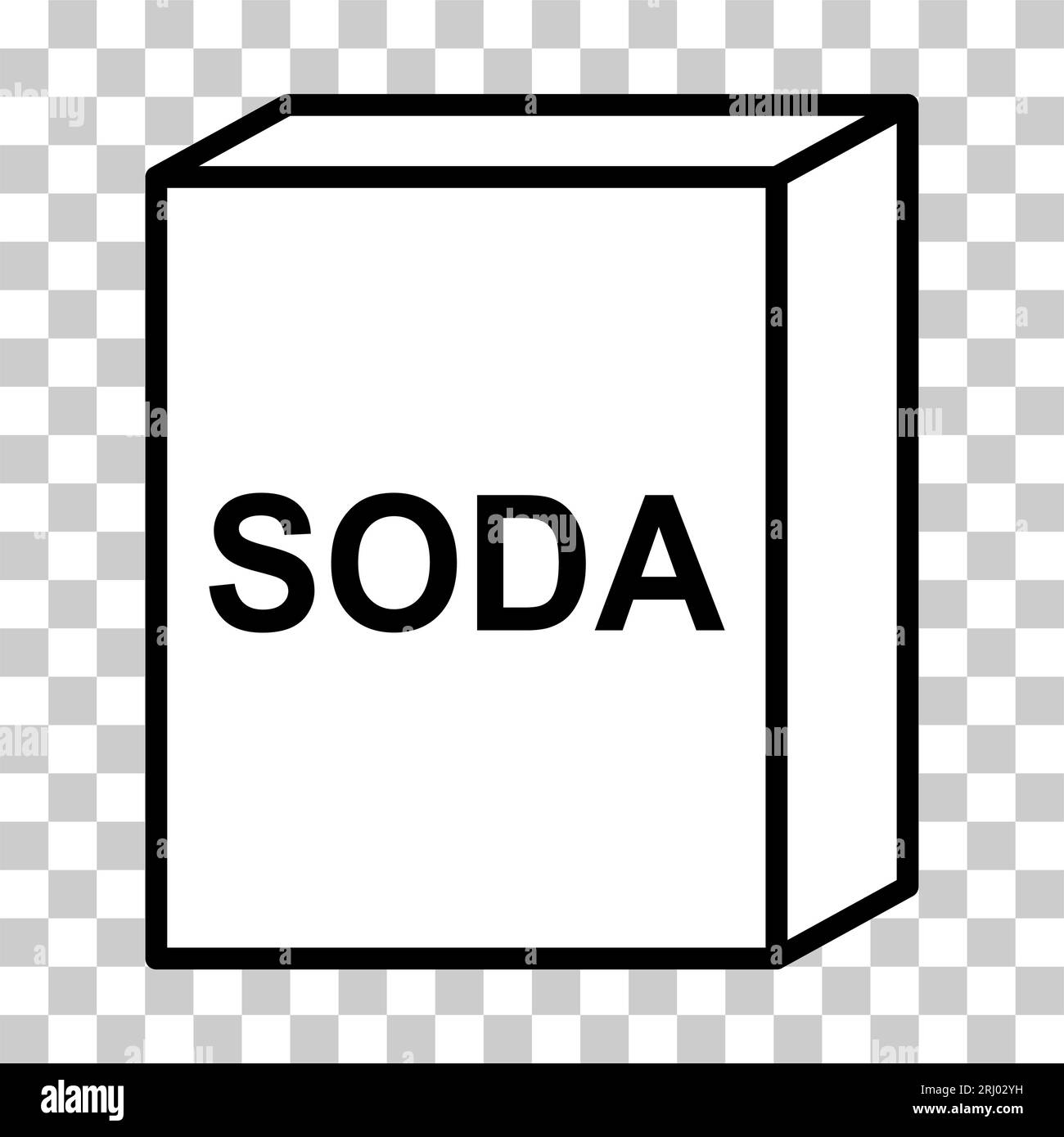 Baking soda ingredient icon, cook food design symbol, bakery product