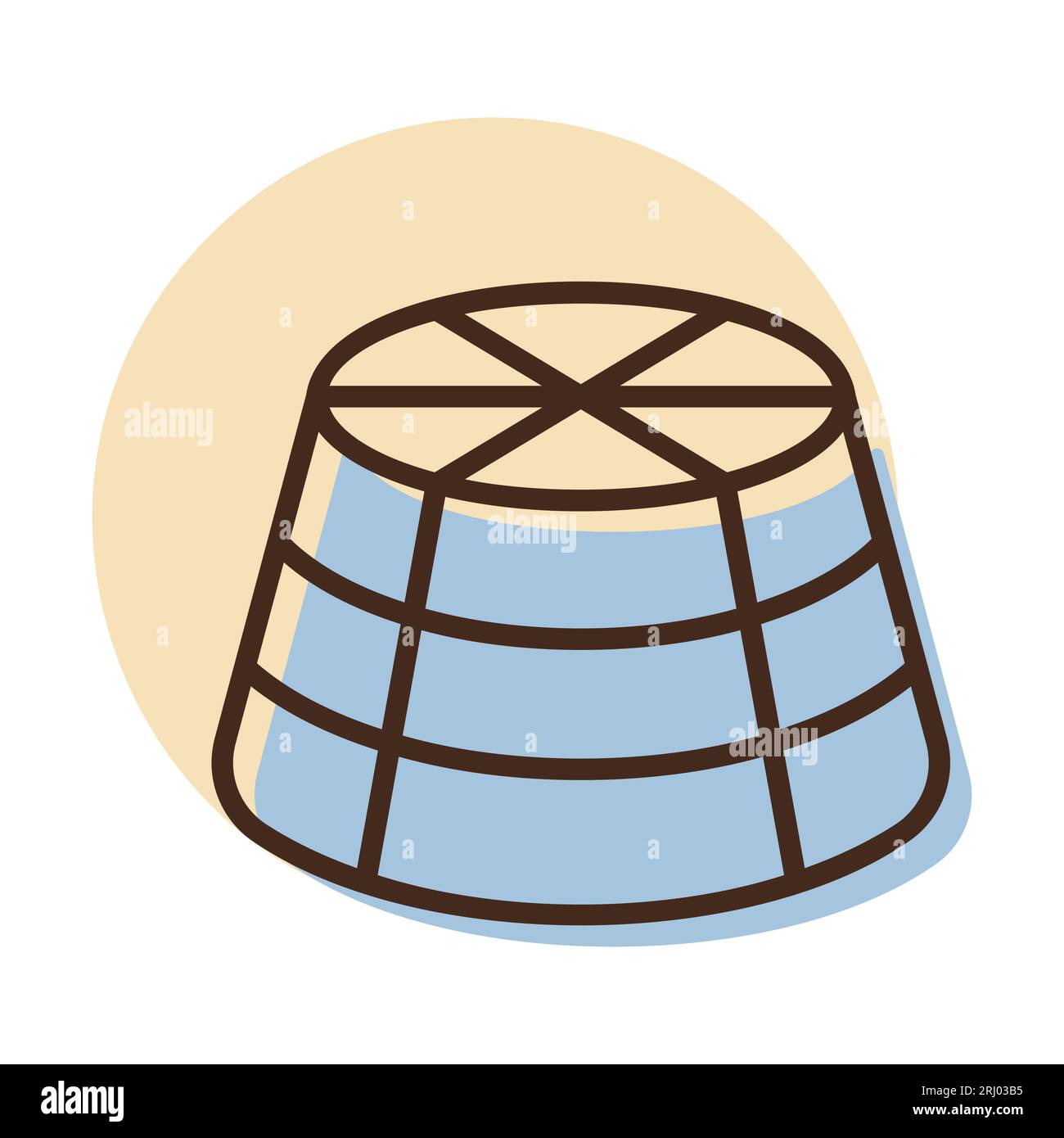 Ricotta cheese vector icon. Dairy product sign. Graph symbol for ...