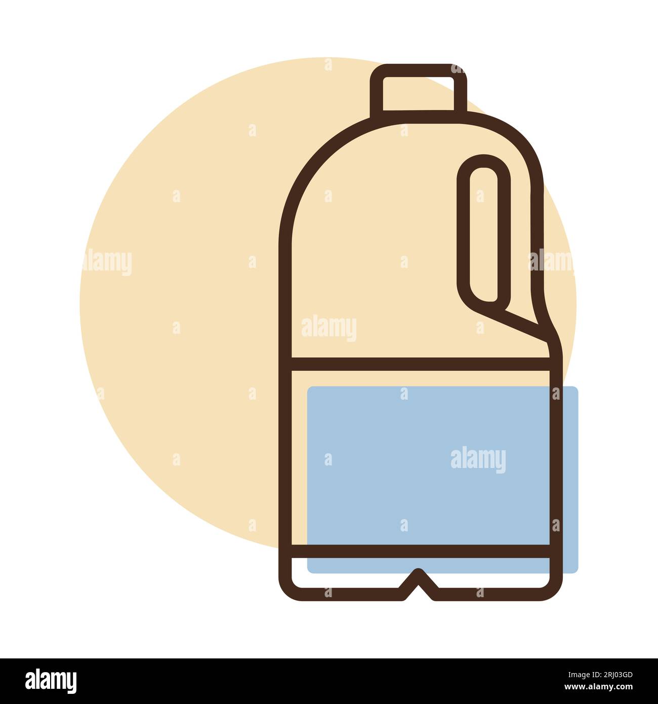 Milk plastic bottle vector icon. Dairy product sign. Graph symbol for ...
