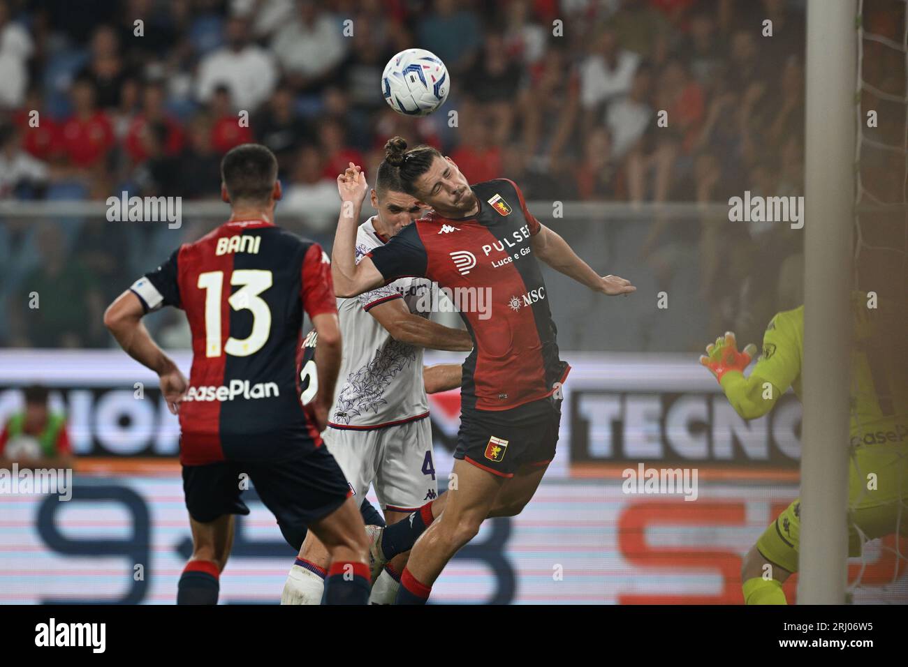 Genoa CFC v AS Roma - Serie A Radu Dragusin of Genoa CFC gestures during  the Serie