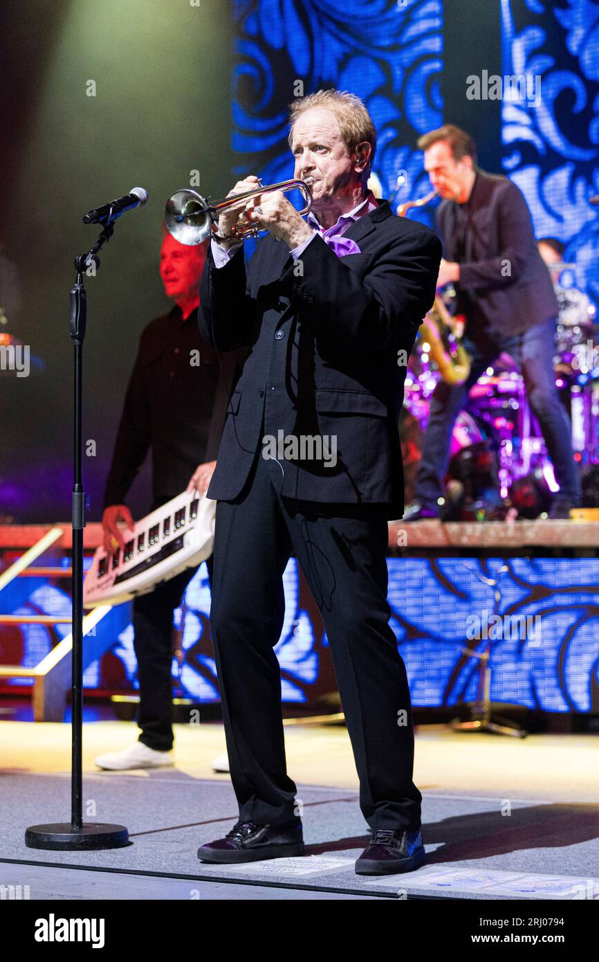 Lee Loughnane, of Chicago, performs on Saturday, Aug 19, 2023, at The