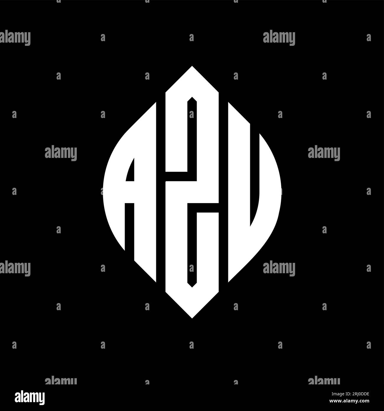 AZU logo. AZU letter. AZU letter logo design. Initials AZU
