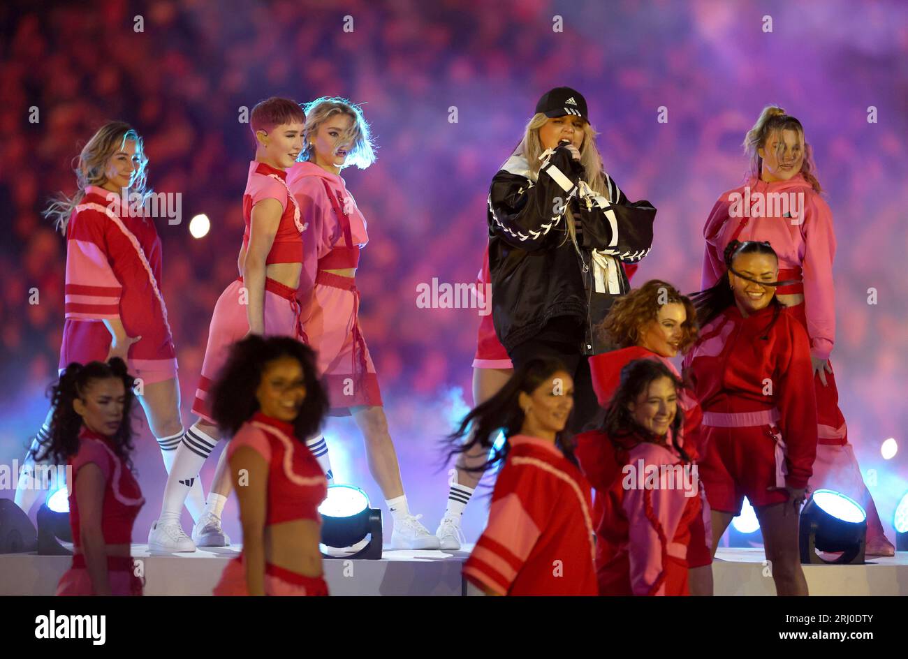 Prematch entertainment during the FIFA Women's World Cup final match