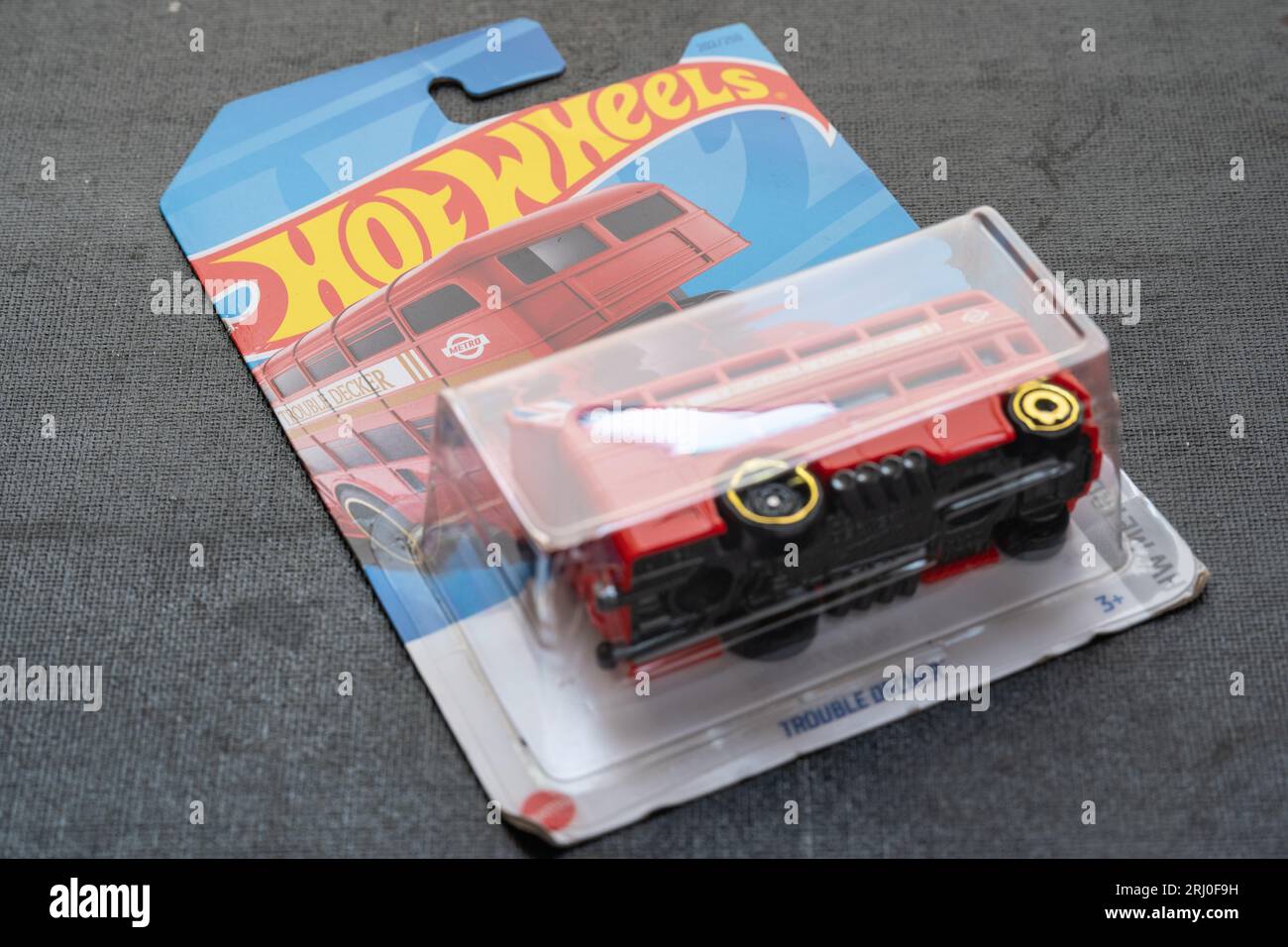 Kuala Lumpur, Malaysia - August 20, 2023: Pack of Hot Wheels die cast carded car model for Hot Wheels series. Hot Wheels is a scale die-cast toy cars Stock Photo