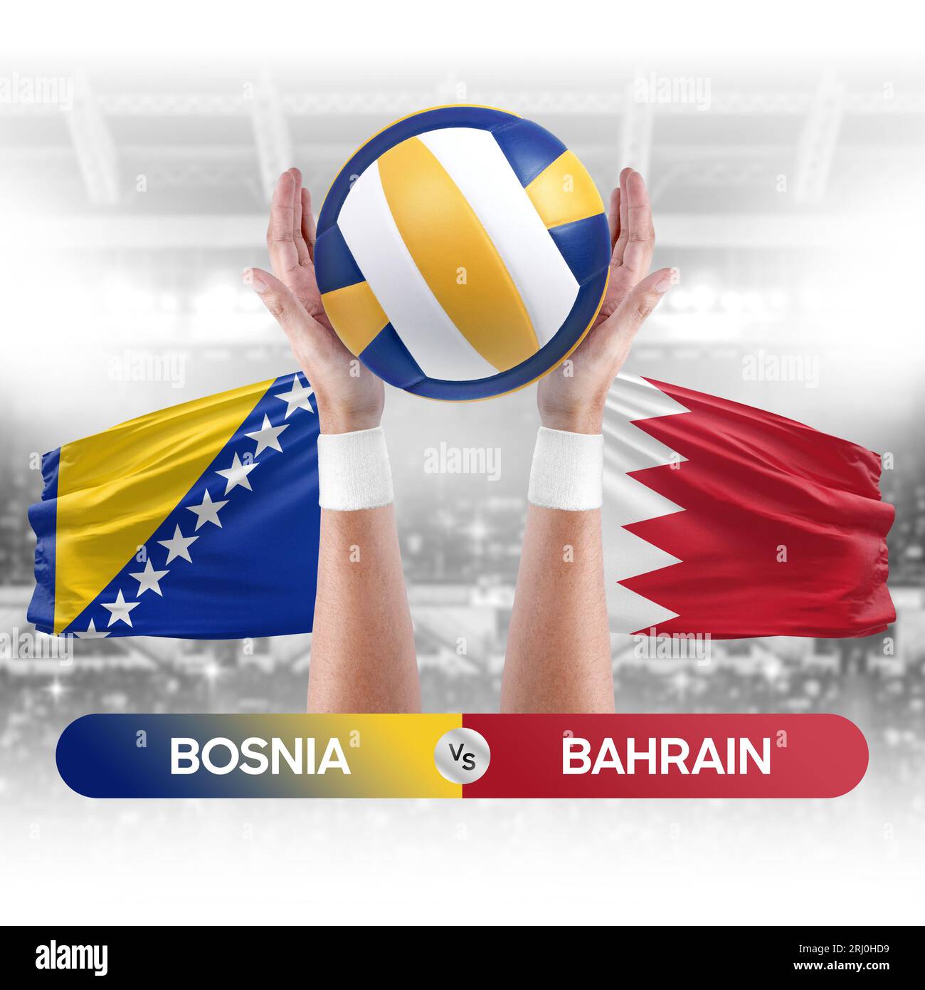 Bosnia vs Bahrain national teams volleyball volley ball match