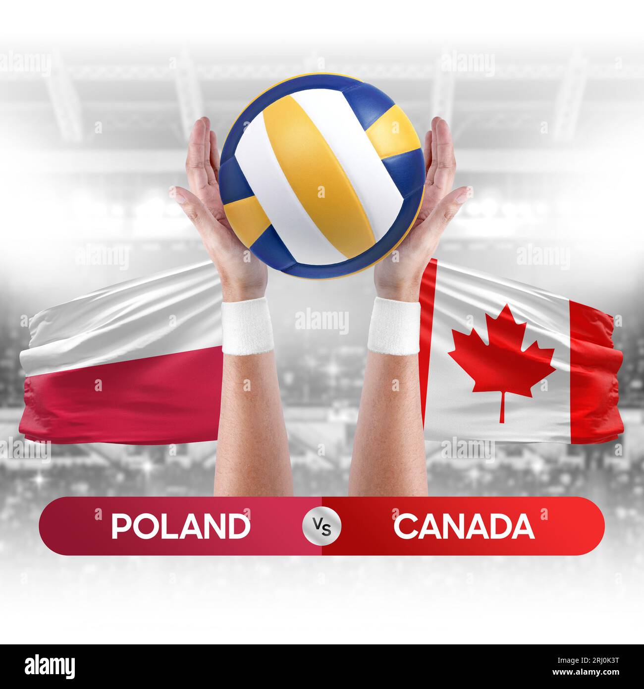 Poland vs Canada national teams volleyball volley ball match