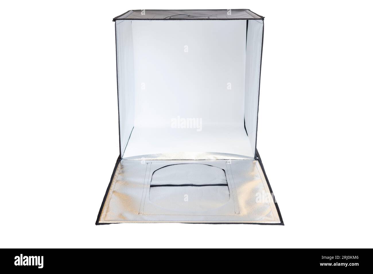 Photography tent with lights for taking product photographs Stock Photo