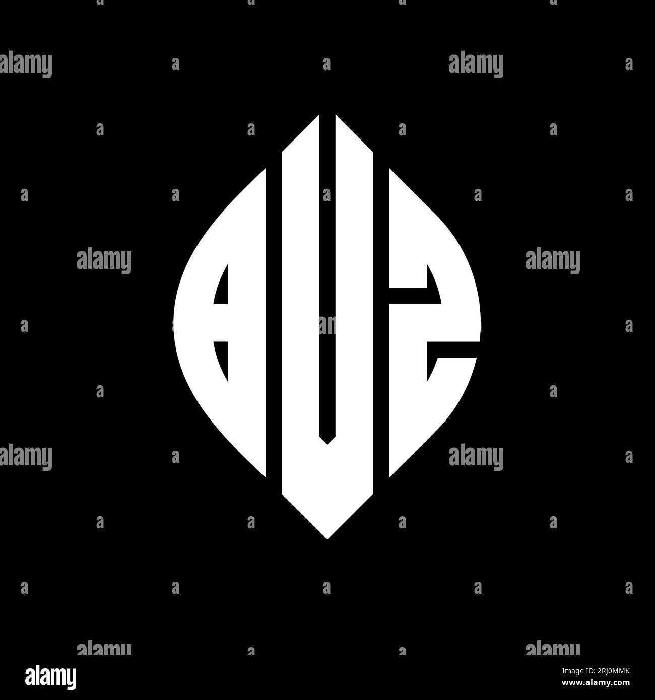 BVZ circle letter logo design with circle and ellipse shape. BVZ ...