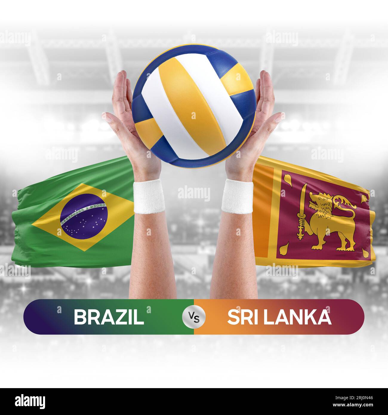 Brazil vs Sri Lanka national teams volleyball volley ball match