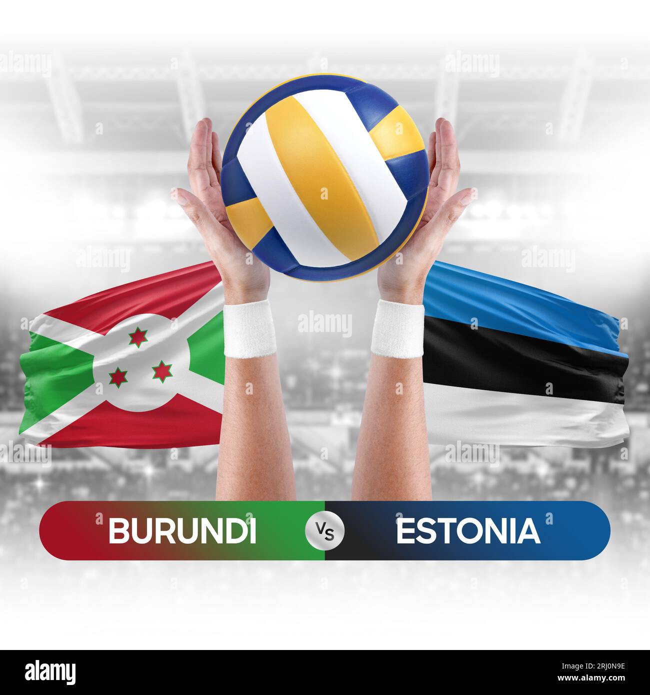 Burundi vs Estonia national teams volleyball volley ball match