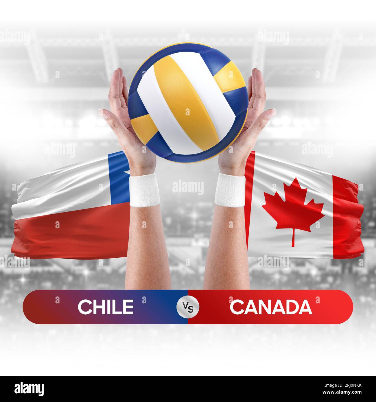 Chile vs Canada national teams volleyball volley ball match competition