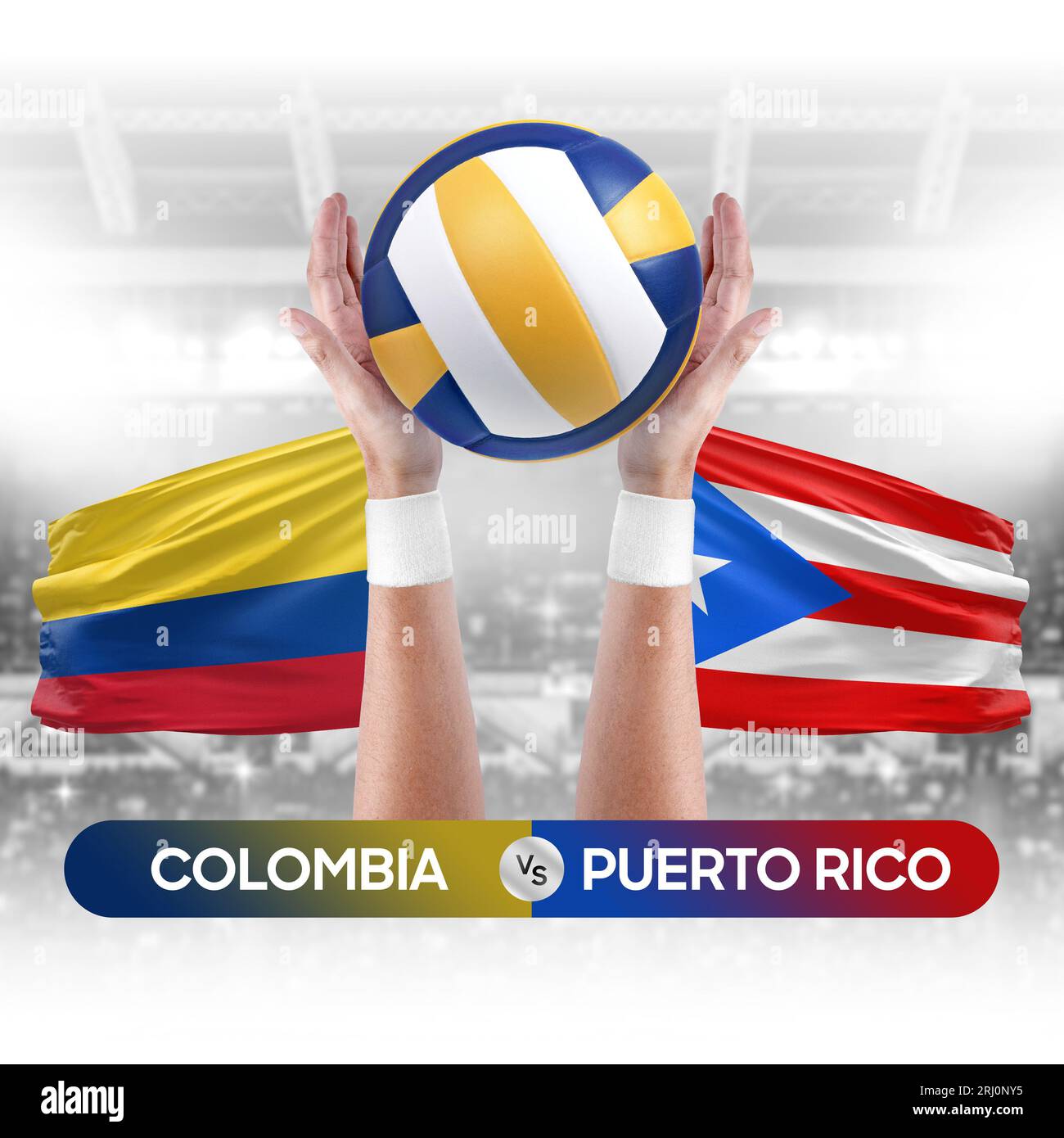 Puerto rico colombia flag hires stock photography and images Alamy