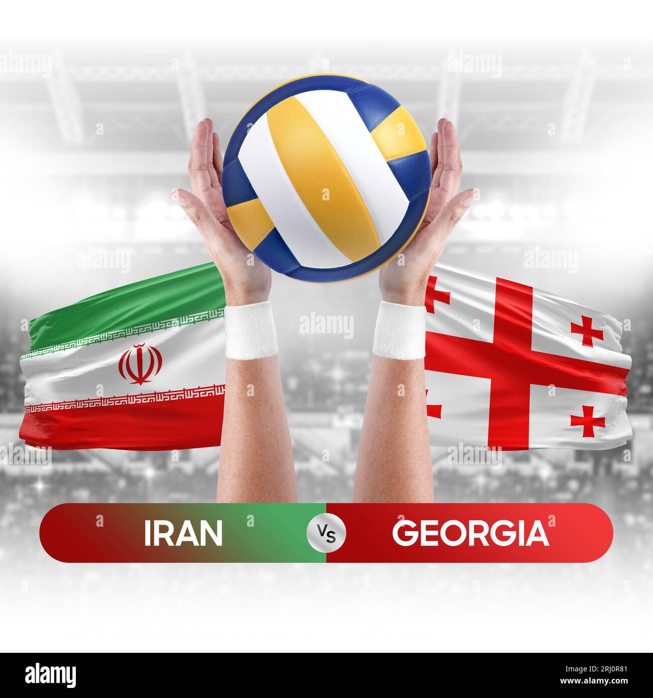 Iran vs national teams volleyball volley ball match competition