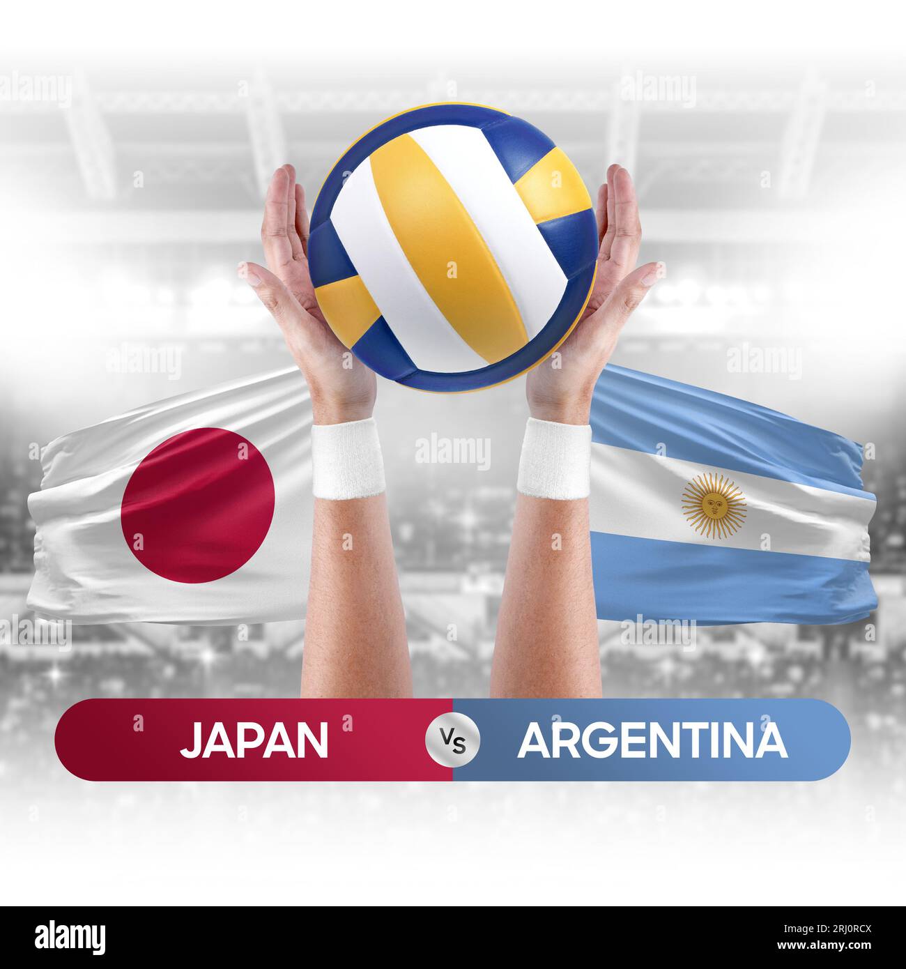 Japan vs Argentina national teams volleyball volley ball match